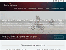 Tablet Screenshot of bikemongolia.com